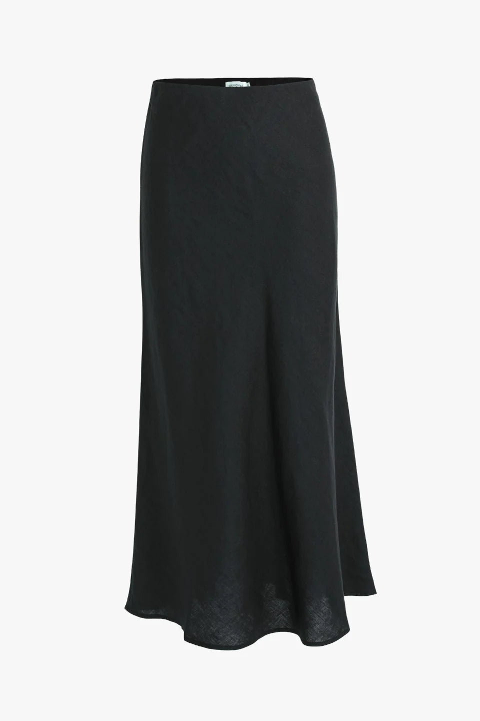 Bliss Linen Bias Skirt Black