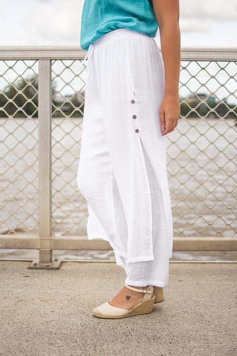 Beach pants white