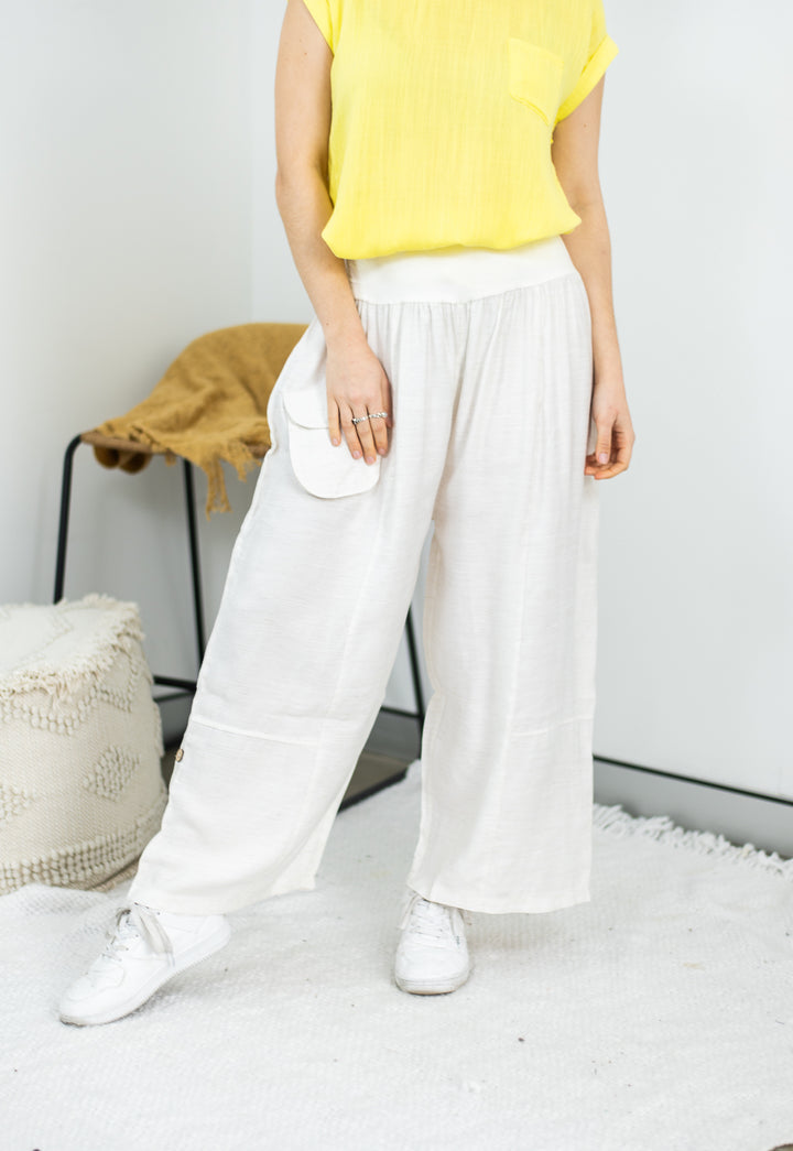 Linen Tab Pants