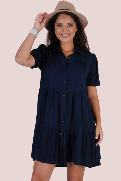 Amelia Dress Navy