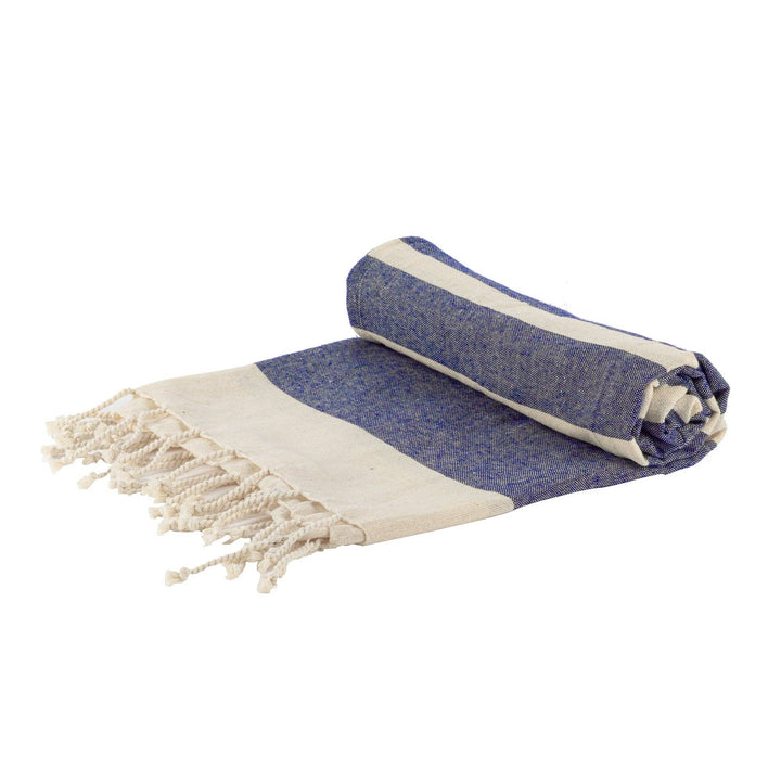 Turkish Beach Towel Blue Stripe