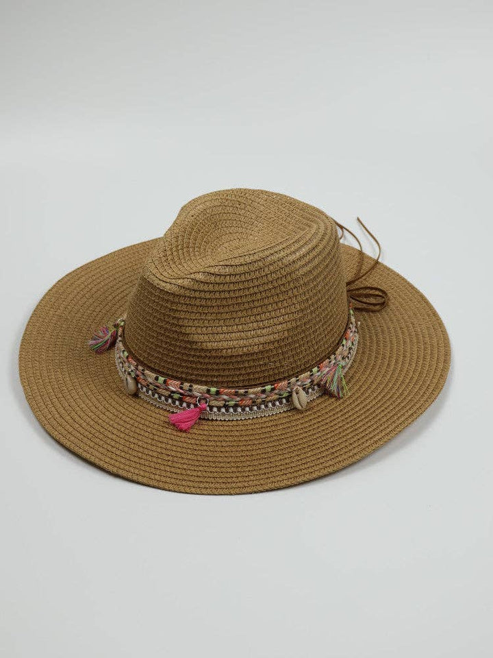 Fedora Shell + Tassel Sun Hat