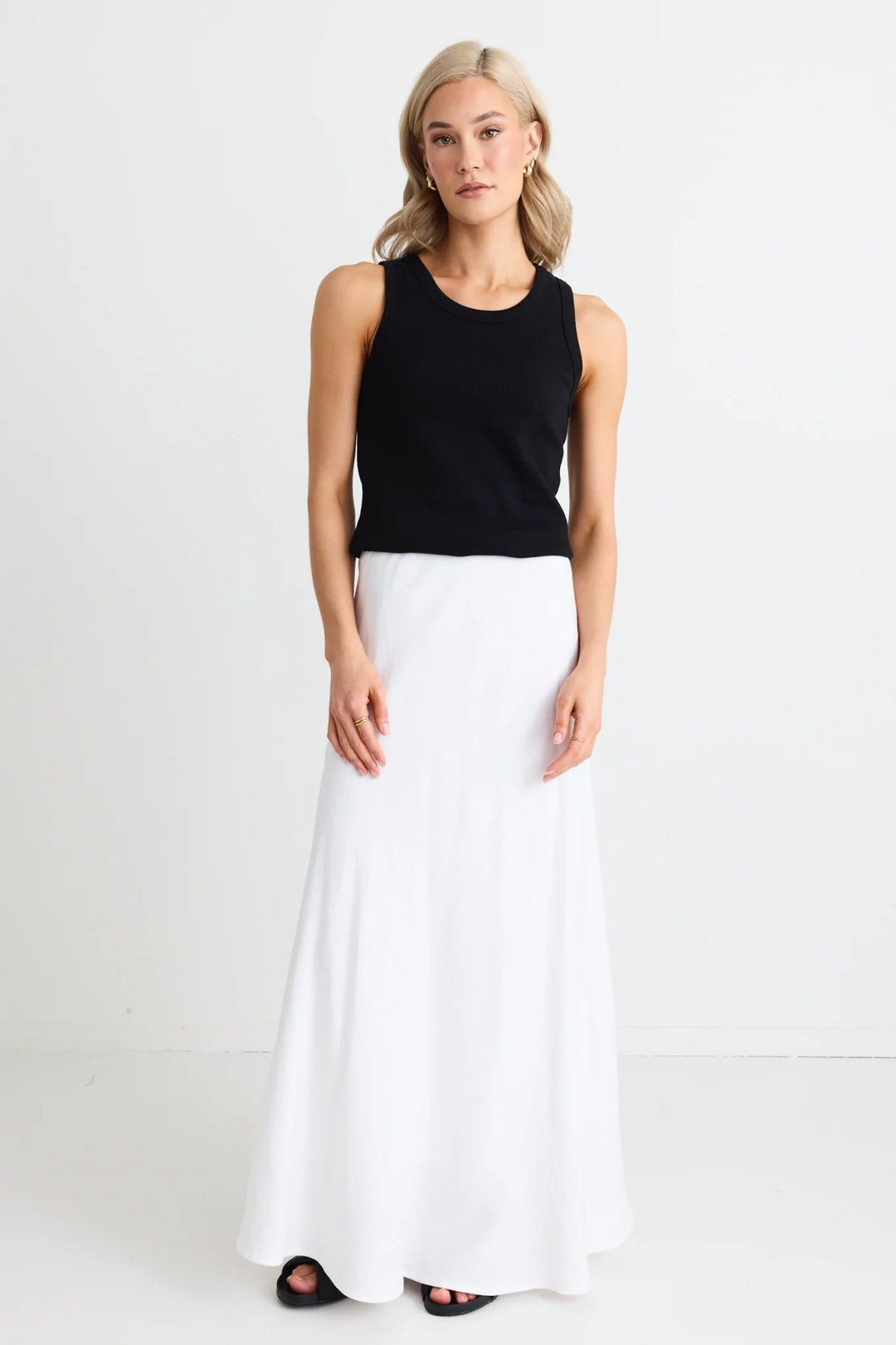 Bias Cut Maxi Skirt