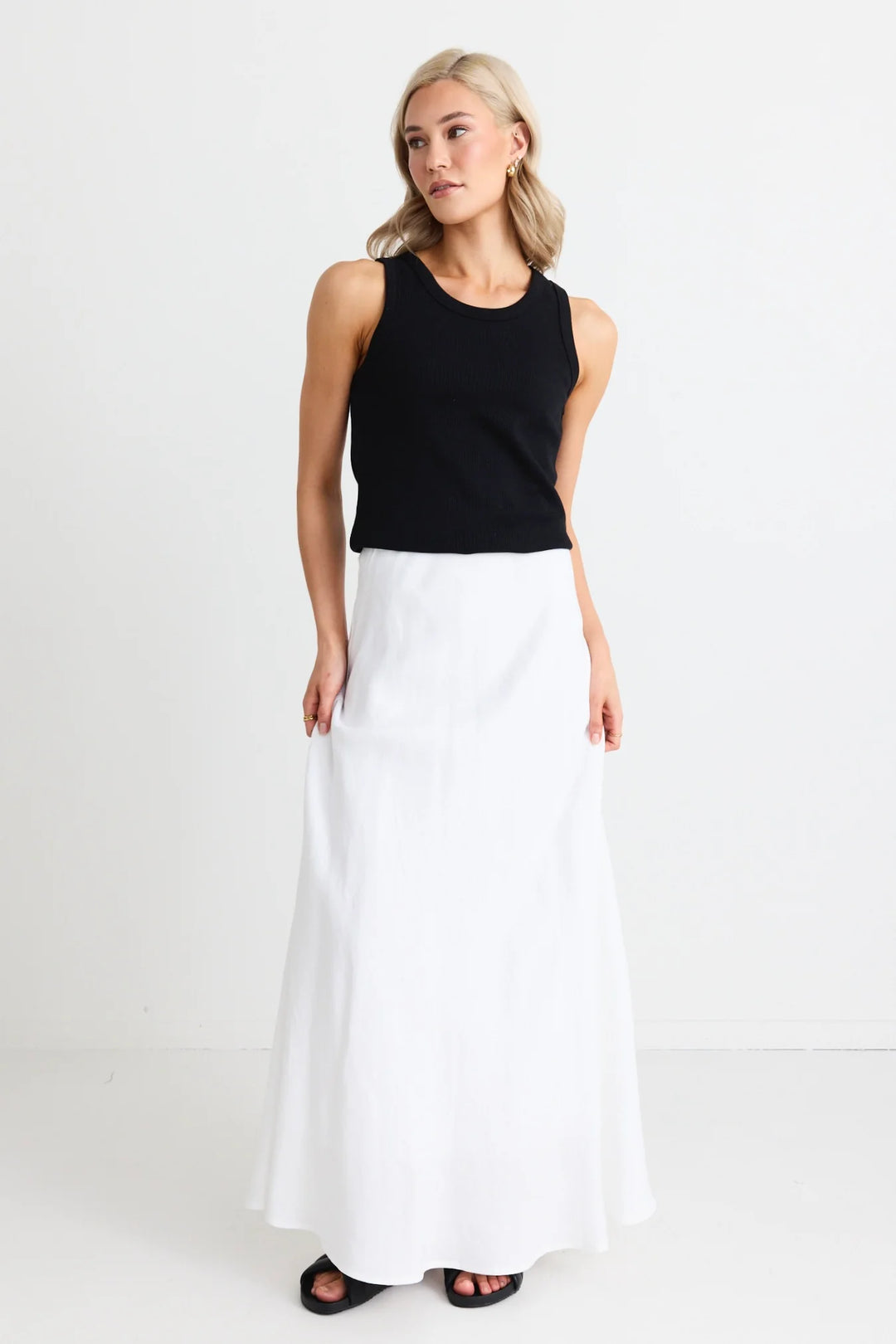 Bias Cut Maxi Skirt