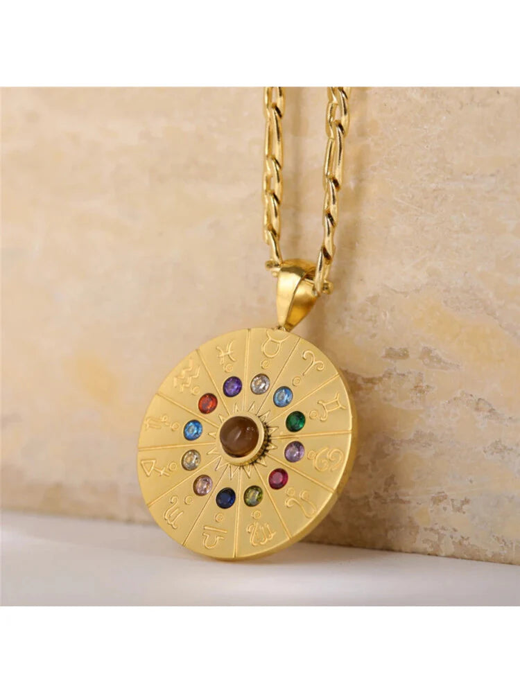 18K Gold Plated Zodiac Necklace