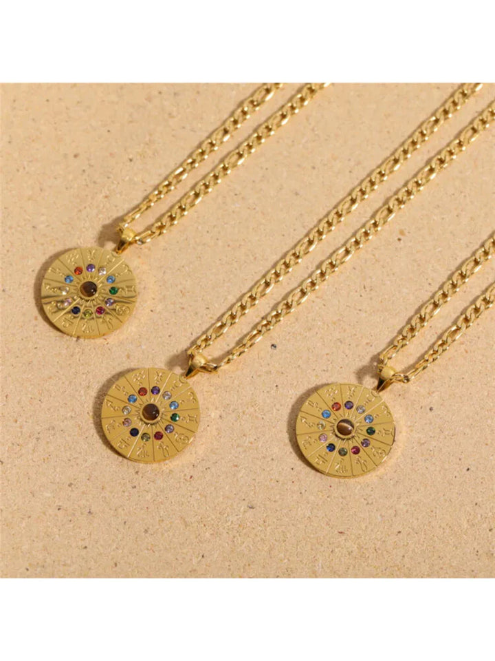 18K Gold Plated Zodiac Necklace