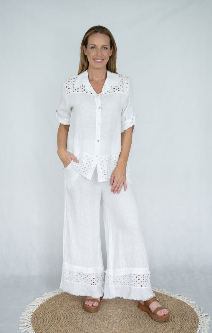 Linen Lattice Shirt