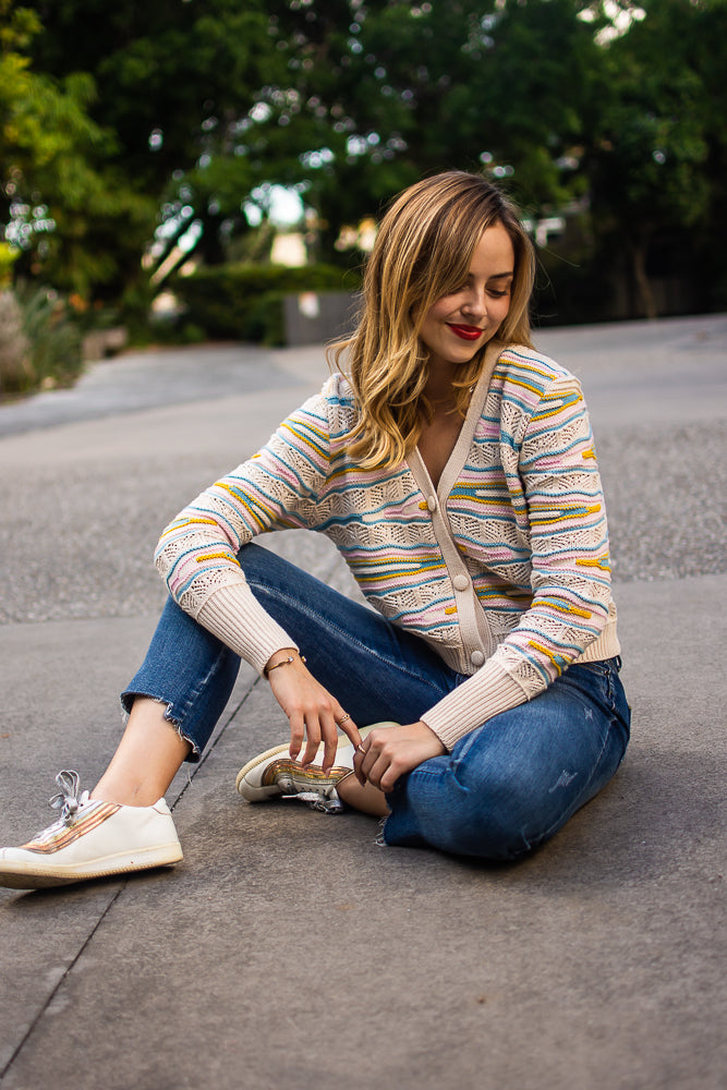 Mabel Stripe Cardigan