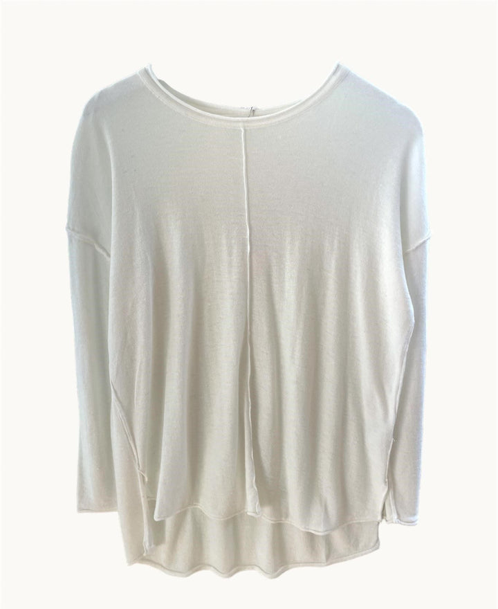 Lila Top White