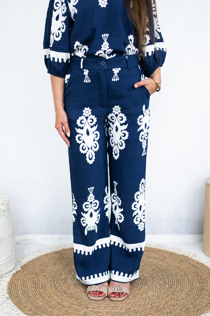 Navy Riviera Pants