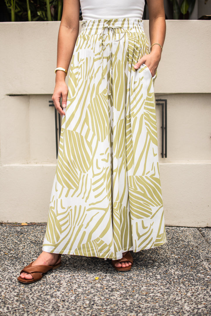 Palazzo Pants Avocado