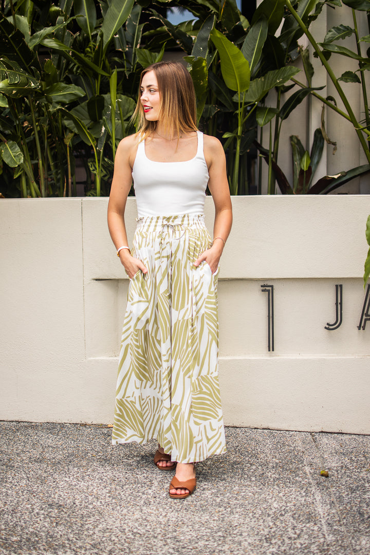 Palazzo Pants Avocado