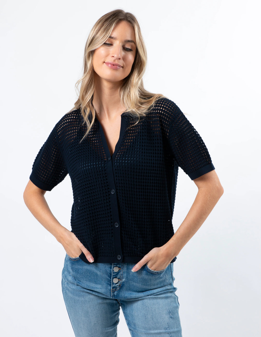 Holly Top Navy