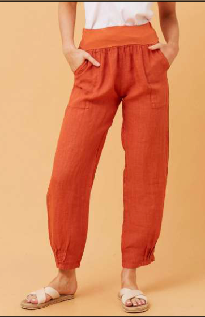 Bottega Moda Linen Pants