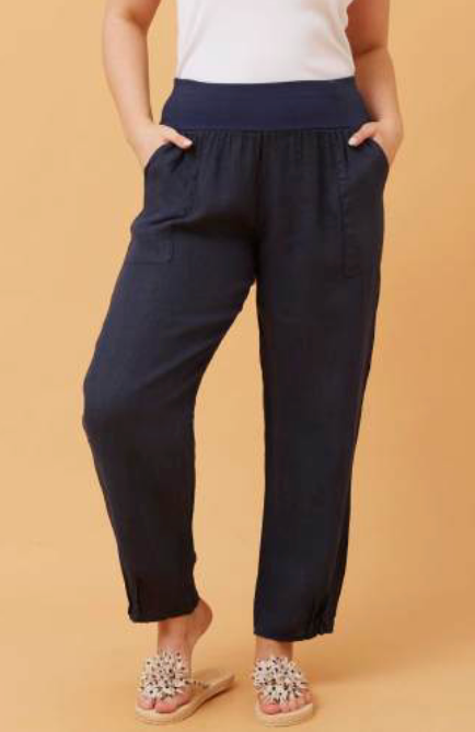 Bottega Moda Linen Pants