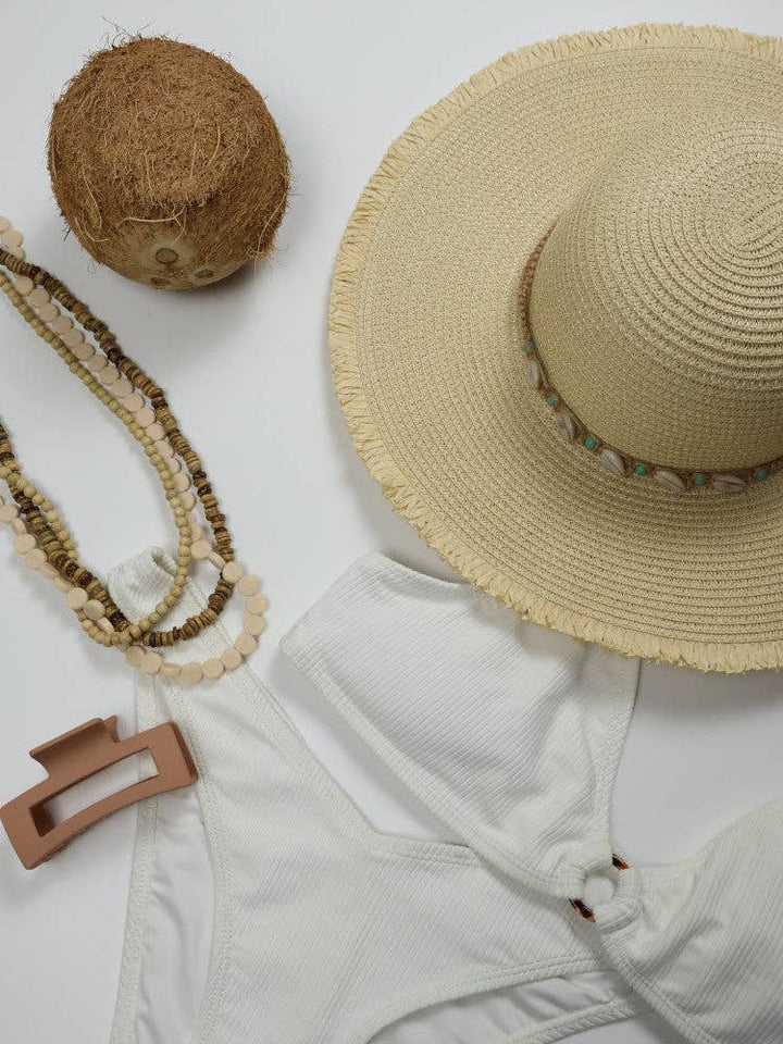 Floppy Cowrie Shell Sun Hat