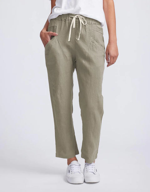 Luxe Linen Pant Khaki